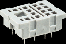 SU4D Relay base for RELPOL series R4N, PCB socket