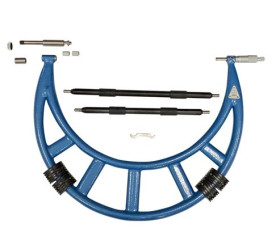 Mikromierz, typ: Wymienne, dokł. 0,0004 cala, rozdz. 0,01 mm, zakres: 12-calowy →16-calowy, Jednostki brytyjskie