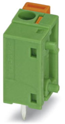 PCB terminal, 1 pole, pitch 7.62 mm, AWG 24-16, 17.5 A, spring-clamp connection, green, 1790364