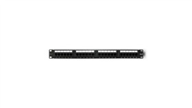 Qoltec Patch Panel Rack 24 Porty Kat.6 Utp Czarny