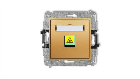 Mini Mechanizm Gniazda Światłowodowego/Optycznego Pojedynczego Złoty 29Mgop-1