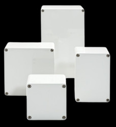 PC enclosure, (L x W x H) 120 x 80 x 55 mm, light gray (RAL 7035), IP65, MBM 128055