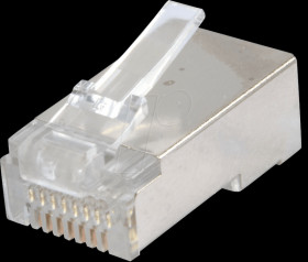 MP0004 CAT5e modular connector, shielded, pack of 100