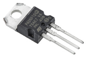 MOSFET Typ N-kanałowy 50 A TO-220 100 V Rozszerzenie 3-pinowy Otwór przelotowy 150 W STMicroelectronics 28 mΩ STP40NF10