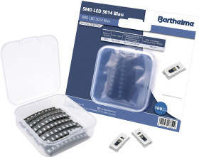 Barthelme Zestaw diod SMD LED 3014 niebieski 700 mcd 120 ° 20 mA 3 V 100 szt. towar pakowany luzem