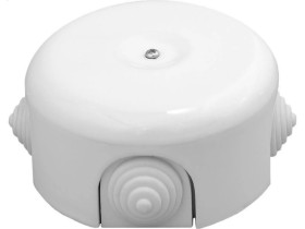 Puszka instalacyjna natynkowa Retro ceramic, biała