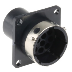 Złącze wielostykowe przemysłowe 12-pinowe, panelowe Gniazdo ITT Cannon