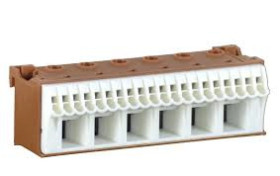 Blok samozacisków QC 63A brązowy 26 przyłączy 33x105x34mm KN26P