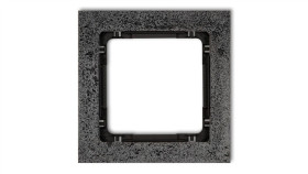 Deco Ramka Uniwersalna Pojedyncza - Beton (Ramka: Antracytowa Spód: Czarny)...