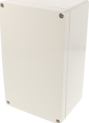 ABS enclosure, (L x W x H) 201 x 119 x 89 mm, light gray (RAL 7035), IP66, 1554UGY