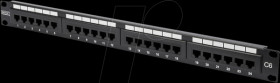 DN-91624U Patchpanel, 19", 24-Port, Cat.6, 1 HE