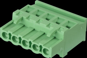 CTB922VJ/5R Plug-in screw terminal - 5-pole, RM 5.08 mm, 90°