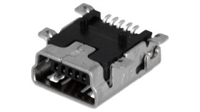Gniazdo Usb B Mini Na Pcb Smt 5-Pin Poziome Tacka 1734035-1