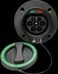 Charging socket, type-2, 32 A, three-phase, male