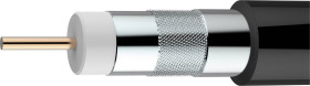 Axing SKB 395-13 Kabel koncentryczny Średnica zewnętrzna: 6.80 mm 75 Ω 100 dB czarny Produkty w metrach bieżących