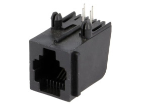 Gniazdo RJ11 4-pin Kat 3 ekranowane,z blokadą panel stop 5520250-2