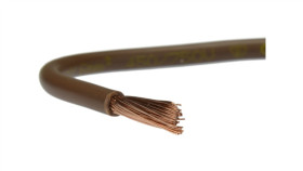Przewód Instalacyjny H05v-K / Lgy 0,35 500V Brązowy Linka Giętka Texsim /100M/