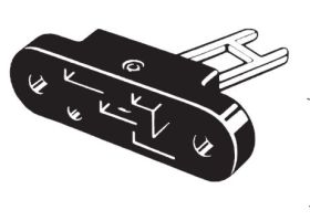 D4DS-K3 Klucz do wyłączników bezpieczeństwa serii D4NS, D4GL, D4NL, montaż regulowany w poziomie, OMRON, D4DSK3