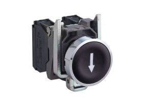 Przycisk płaski oznaczony czarny bez podświetlenia metalowy strzałka DOWN XB4BA3351 SCHNEIDER ELECTRIC