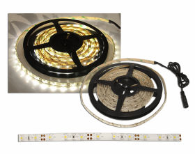 TAŚMA LED 5m, biała zimna (silikon)