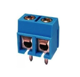 ARK 2-pin 5.08 mm Terminal Block Connector - for PCB Mounting - Blue - 10 pcs.