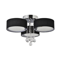 Lampa sufitowa GAMBELA 3 czarna LP-991/3C BK Light Prestige