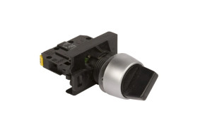 Przełącznik 2 położeniowy pokrętło 22mm czarny 1Z bez samopowrotu ST22-P.CZ-10.