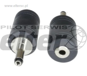 Wtyk zas. 1,3/3,5mm - gniazdo jack 2,5mm