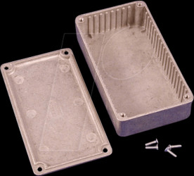 1590L aluminum casing, 1590 L, 101,3 x 50 x 24,9 mm, aluminum