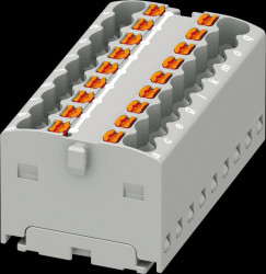 3002760 PTFIX distribution block, 18X1.5, grey