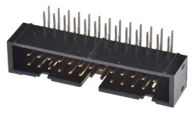 Wtyk PCB 26-pinowe raster: 2.54mm 2-rzędowe Hirose Przewlekany 1.0A 200.0 V.
