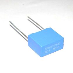 Kondensator 100nF 250V AC X2 20% 16mm x 14mm x 7,5mm