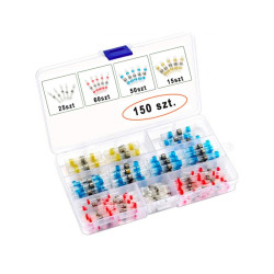 Koszulki termokurczliwe z cyną rurki zestaw 150szt. w pudełku