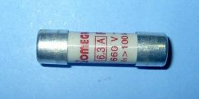 6,3A/10x38mm aR=FF CER.BEZP.660V