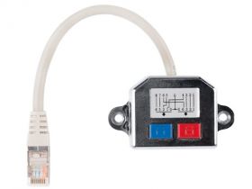 Lanberg rozdzielacz Lan RJ45 - 2x RJ45 FTP
