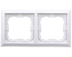 KOS66 Ramka podwójna biała 660482