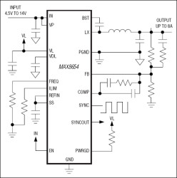12V, 8A, 1.2MHz, Step-Down Regulator