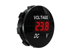 5V-48V Waterproof LED Panel Voltmeter/Voltage Meter - for Car Motorbike Boat ATV RV Marine Truck