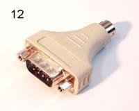 ADAPTOR DB9M-&gt;DIN MINI 6M ZA 00012
