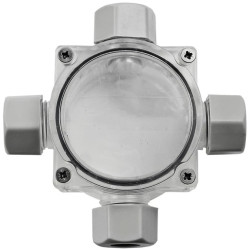 Puszka natynkowa instalacyjna hermetyczna 4-dławnicowa PG11 60x100x48 4-9mm2 transparentna IP68