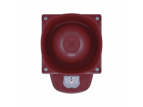 Sygnalizator optyczno-akustyczny Symphoni LX Ścienny czerwona obudowa czerwone światło IP66 SY Base-LX-W/RF/R1/WP + SY/R1 VDS G2