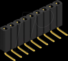 BL 3 9 G Socket, 1-row, 1 x 9 - 2.54 mm
