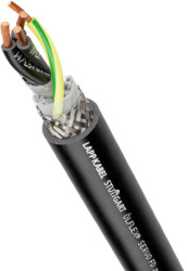 PUR motor connection cable ÖLFLEX SERVO FD zeroCM 3 G 4.0 mm², AWG 12, shielded, black, 1023472