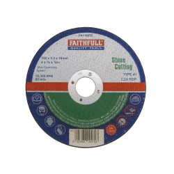 Faithfull FAI1003S Stone Cut Off Disc 100 x 3.2 x 16mm