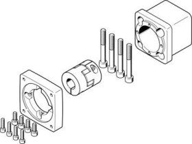 Zestaw osiowy FESTO EAMM-A-D50-80P 2733785