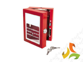 Skrzynka na klucz ewakuacyjny z zamkiem czerwona + zestaw kluczy 1498-CSA EATON