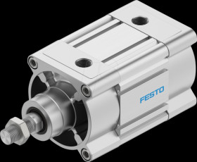 8165690 Standard cylinder, DSBC, dia. 100 mm, M20x1.5, G1/2, D3, PPSA