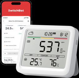 W4900010 SwitchBot Meter Pro CO2 meter/weather station