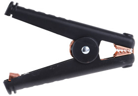 Zacisk krokodylkowy 300A izolowany Czarny Mueller Electric