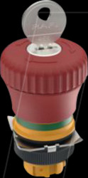 1.30.243.701/0300 RAFIX 22 QR emergency stop, with lock